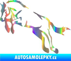 Samolepka Kůň 025 levá skok Holografická