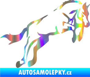 Samolepka Kůň 025 pravá skok Holografická