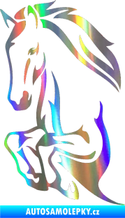 Samolepka Kůň 031 levá skok Holografická