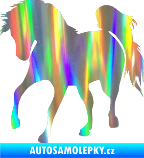Samolepka Kůň 032 levá Holografická