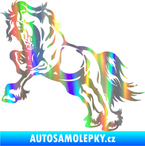 Samolepka Kůň 055 levá Holografická