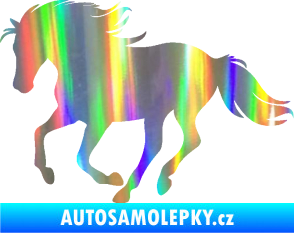 Samolepka Kůň 071 levá běžící Holografická