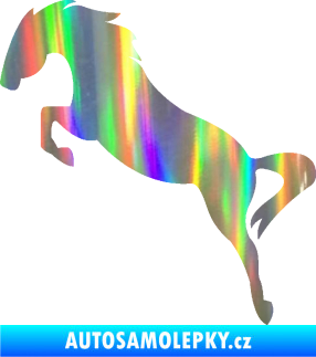 Samolepka Kůň 072 levá skok Holografická