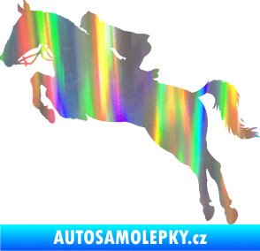 Samolepka Kůň 076 levá parkur Holografická