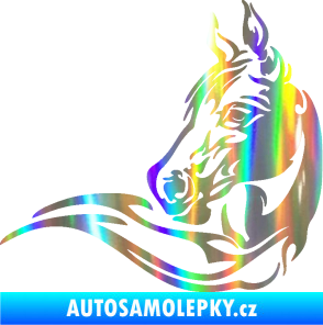 Samolepka Kůň 085 levá Holografická