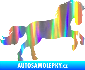 Samolepka Kůň 098 pravá běh Holografická