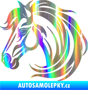 Samolepka Kůň 103 levá hlava Holografická