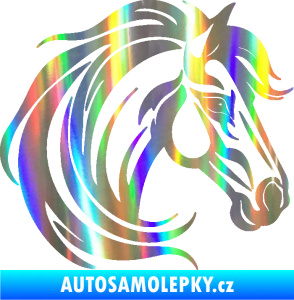 Samolepka Kůň 103 pravá hlava Holografická