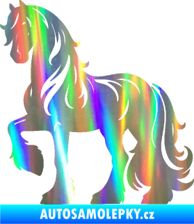 Samolepka Kůň 108 levá Holografická