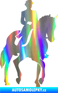 Samolepka Kůň drezura pravá Holografická