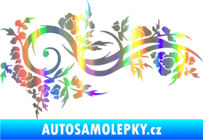 Samolepka Květina dekor 013 pravá Holografická