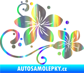 Samolepka Květina dekor 035 pravá Holografická