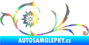Samolepka Květina dekor 040 levá Holografická