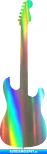 Samolepka Kytara elektrická Holografická