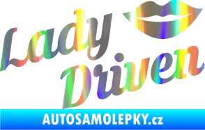 Samolepka Lady driven 002 nápis Holografická