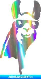 Samolepka Lama 003 pravá Holografická