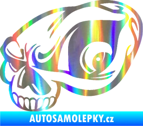 Samolepka Lebka 018 levá Holografická