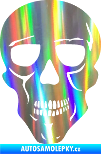Samolepka Lebka 040 levá Holografická