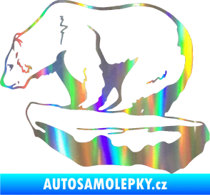 Samolepka Lední medvěd levá Holografická