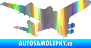 Samolepka Letadlo 002 pravá Holografická