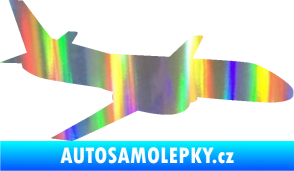 Samolepka Letadlo 004 pravá Holografická
