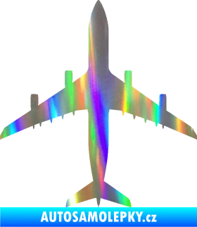 Samolepka Letadlo 005 Holografická