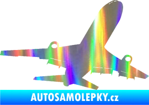 Samolepka Letadlo 007 pravá Holografická