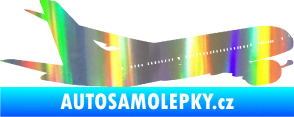 Samolepka Letadlo 009 pravá Holografická