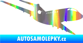 Samolepka Letadlo 011 pravá Holografická
