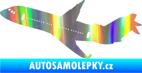 Samolepka Letadlo 013 levá Holografická