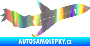 Samolepka Letadlo 013 pravá Holografická