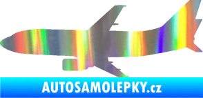 Samolepka Letadlo 019 levá Boeing 737 Holografická