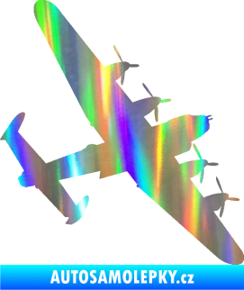 Samolepka Letadlo 022 pravá bombarder Lancaster Holografická