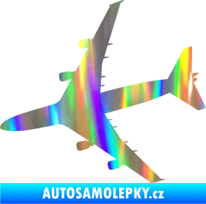 Samolepka letadlo 023 levá Jumbo Jet Holografická