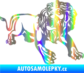 Samolepka Lev 006 pravá Holografická