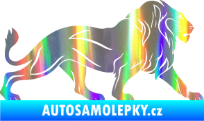 Samolepka Lev 007 pravá Holografická