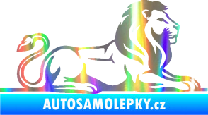 Samolepka Lev 010 pravá Holografická