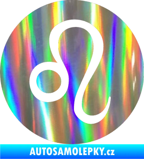 Samolepka Lev zvěrokruh 001 - horoskop Holografická