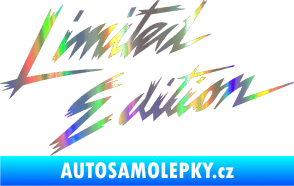 Samolepka Limited edition 001 Holografická