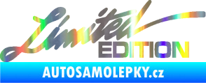 Samolepka Limited edition 011 nápis Holografická