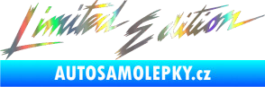 Samolepka Limited edition new 001 v řádce Holografická