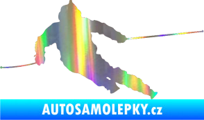 Samolepka Lyžař 015 levá Holografická