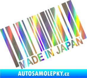 Samolepka Made in Japan 003 čárový kód Holografická
