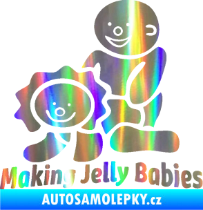 Samolepka Making jelly babies Holografická