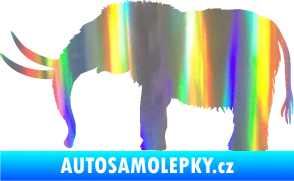 Samolepka Mamut 001 levá Holografická