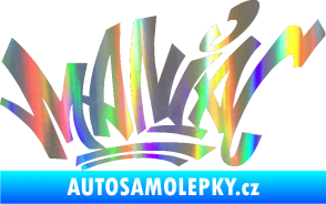 Samolepka Maniac - graffiti Holografická