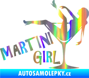 Samolepka Martini girl Holografická