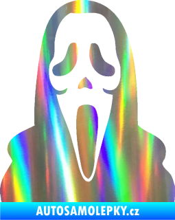 Samolepka Maska 001 scream Holografická