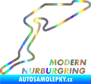 Samolepka Okruh Modern Nurburgring Holografická
