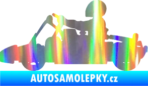 Samolepka Motokára 001 levá Holografická
